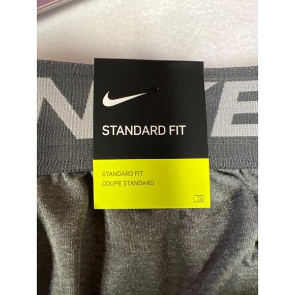 NEW! Nike Dri-Fit Standard Fit Grey Training Shorts Atheltic Pull On Men's Large - Picture 6 of 11